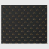 Ines gold Design Lettering Geschenkpapier ラッピングペーパー (フラット)