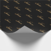 Ines gold Design Lettering Geschenkpapier ラッピングペーパー (角)