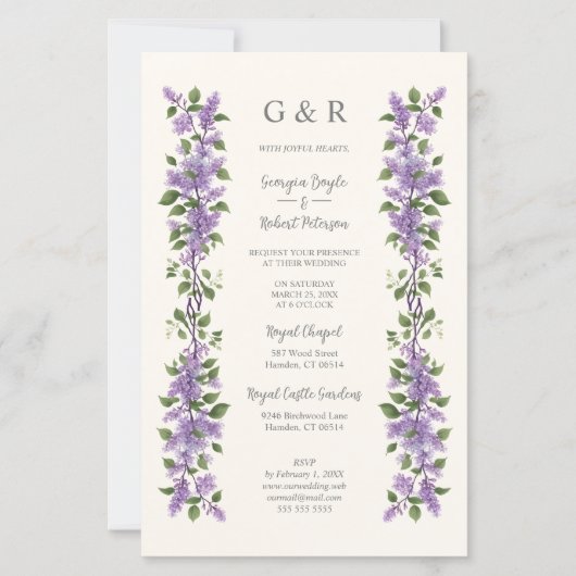 Inexpensive Chic Timeless Classic Lilac Flowers (正面)