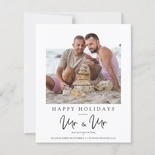 Inexpensive LGTB Gay MR & MR Christmas Wedding (正面)