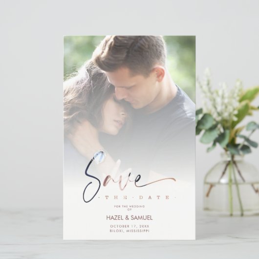 Inexpensive Low Cost Modern Vellum Effect Wedding (スタンド正面)