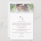 Inexpensive Low Cost Modern Vellum Effect Wedding (裏面)