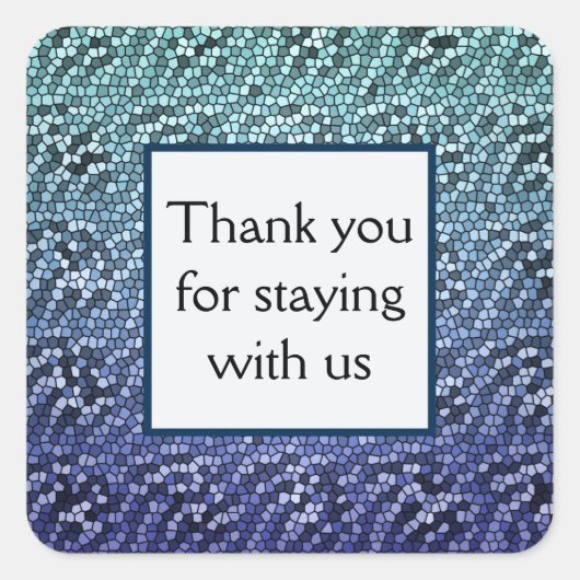 Inexpensive Thank You for Stay Houseレンタル スクエアシール (正面)