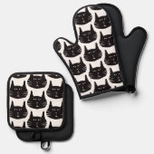 Inexplicable cats 鍋つかみ&鍋敷きセット (正面/裏面)