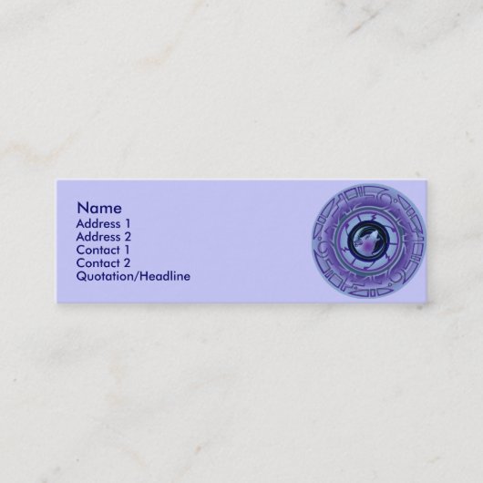 Inez夜プロフィールカード スキニー名刺 (正面)