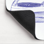 Inf G35のクーペのスケッチ マウスパッド (コーナー)