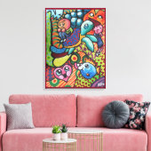 InFancy By Squid Fear City キャンバスプリント (インサイチュ (リビング))