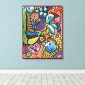 InFancy By Squid Fear City キャンバスプリント (インサイチュ (ウッドフロア))