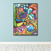 InFancy By Squid Fear City キャンバスプリント (インサイチュ (ウッドフロア))