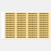 Infant Warning Honey Jar Lid Security Label Yellow ラベル (シート)