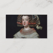 Infantaのマリアテレサの(1638-83年の) futのポートレート 名刺 (裏面)