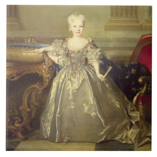 Infantaマリアアナビクトリアde Borbonn 1724年(油 タイル (正面)
