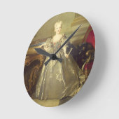 Infantaマリアアナビクトリアde Borbonn 1724年(油 ラウンド壁時計 (傾斜)