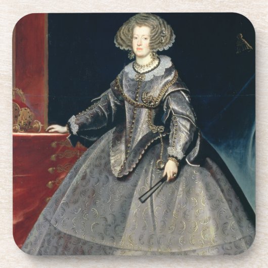 InfantaマリアTheresa (1638-83年の) c.1646 (油はできます コースター (正面)