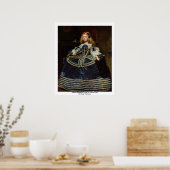 Infanta Margarita Teresa In A Blue Dress ポスター (キッチン)