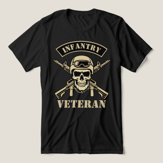 Infantry Veteran トライブレンドＴシャツ (デザイン正面)