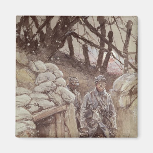 Infantryman in a Trench, Notre-Dame de Lorette マグネット (正面)