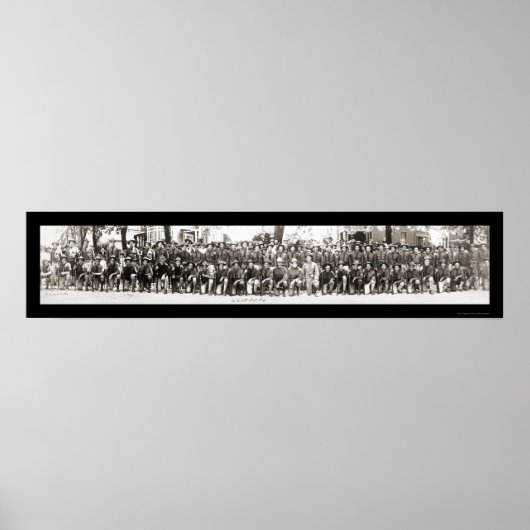 Infantrymen Rifles WWI Photo 1917 ポスター (正面)