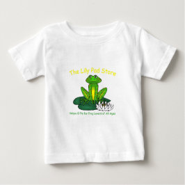 Infant's Frog on a Lily Pad White T-Shirt ベビーTシャツ