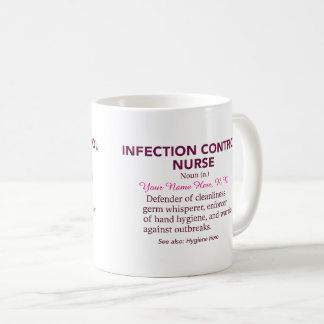 Infection Control Nurse Definition – Funny Hygiene コーヒーマグカップ