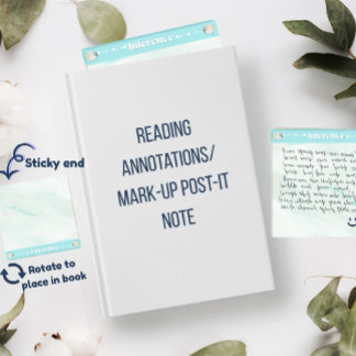 Inference Acrylic Reading Annotation Post-it Note ポストイット