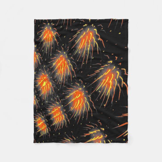 Inferno Comet Trails Fleece Blanket フリースブランケット (正面)