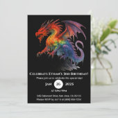 Inferno Drip Dragon Birthday Invitation 招待状 (スタンド正面)