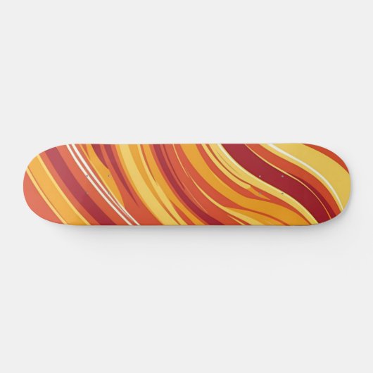 Inferno Flow - Abstract Skateboard スケートボード (横)