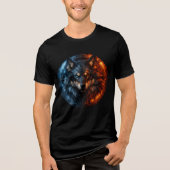 Inferno & Frost Wolf – Elemental Duality トライブレンドＴシャツ (正面)