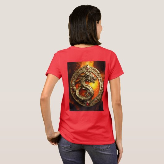 Inferno Guardian: Science Dragon T-Shirt Tシャツ (裏面フル)