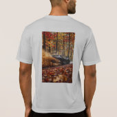 Inferno Run – Black Velocity Through Autumn Flame Tシャツ (裏面)