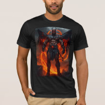 Inferno Sentinel：恐ろしい悪魔の戦士Tシャツ