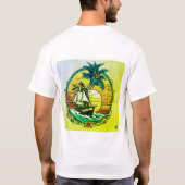 Infero Guardian:威厳のあるボートタットデザインTシャツ Tシャツ (裏面)