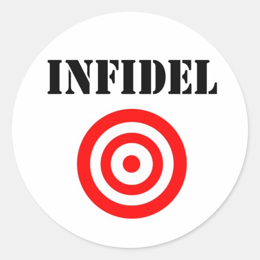 Infidel （ターゲット付き） ラウンドシール (正面)