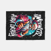 Infinite Aura Energy And Sigma Rizzmas フリースブランケット (正面(横))