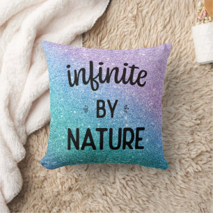 Infinite by nature - ターコイズ・パープル・ブルー クッション