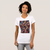 Infinite Chaos | 抽象的な渦 Tシャツ (正面フル)