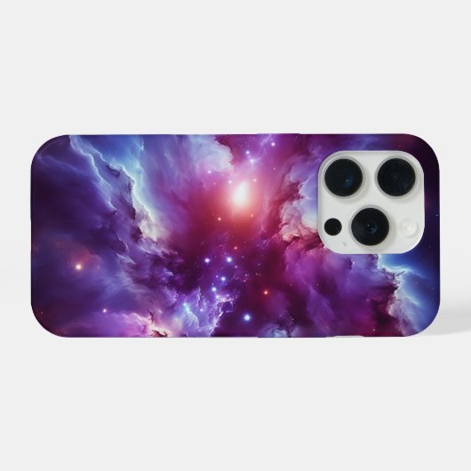 Infinite Cosmic Nebula Galaxy Full Wrap Phone Case iPhoneケース (裏面横)