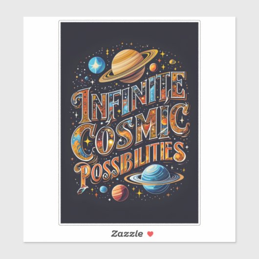 Infinite Cosmic Possibilities – Colour Burst シール (シート)