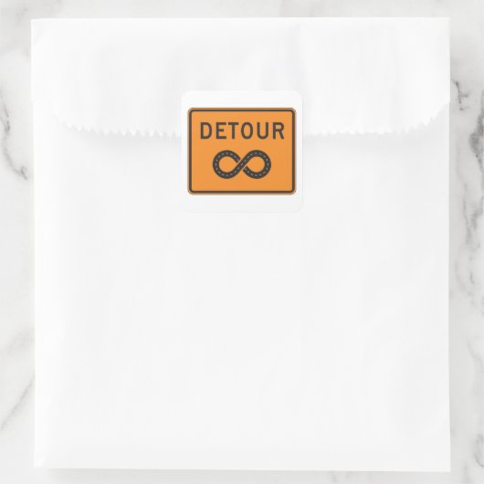 Infinite Detours Sign Cycling スクエアシール (バッグ)