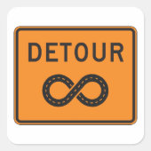 Infinite Detours Sign Cycling スクエアシール (正面)