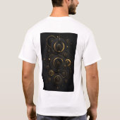 Infinite Echoes | ラグジュアリー同心円デザイン Tシャツ (裏面)