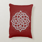 Infinite Harmony: Sacred Mandala Celtic Symbol Art アクセントクッション (裏面(縦))