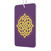 Infinite Harmony: Sacred Mandala Celtic Symbol Art カーエアーフレッシュナー (左)