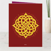 Infinite Harmony: Sacred Mandala Celtic Symbol Art カード (裏面)