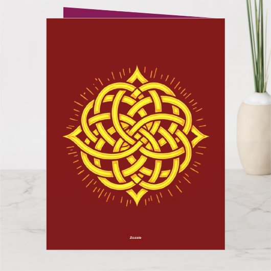 Infinite Harmony: Sacred Mandala Celtic Symbol Art カード (裏面)