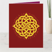 Infinite Harmony: Sacred Mandala Celtic Symbol Art カード (正面)