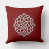 Infinite Harmony: Sacred Mandala Celtic Symbol Art クッション (裏面)