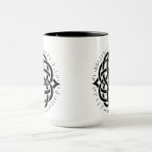 Infinite Harmony: Sacred Mandala Celtic Symbol Art マグカップ (中央)