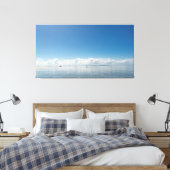 Infinite Horizon: Minimalist Seascape at Acupe Coa キャンバスプリント (インサイチュ (寝室))